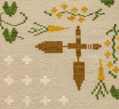 Flatweave Rug - Summer Toils in Chalk by Jessica Helgerson