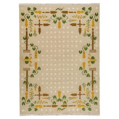 Flatweave Rug - Summer Toils in Chalk by Jessica Helgerson