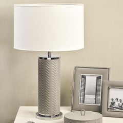 Flavia Herringbone Table Lamp by Riviere x Giobagnara