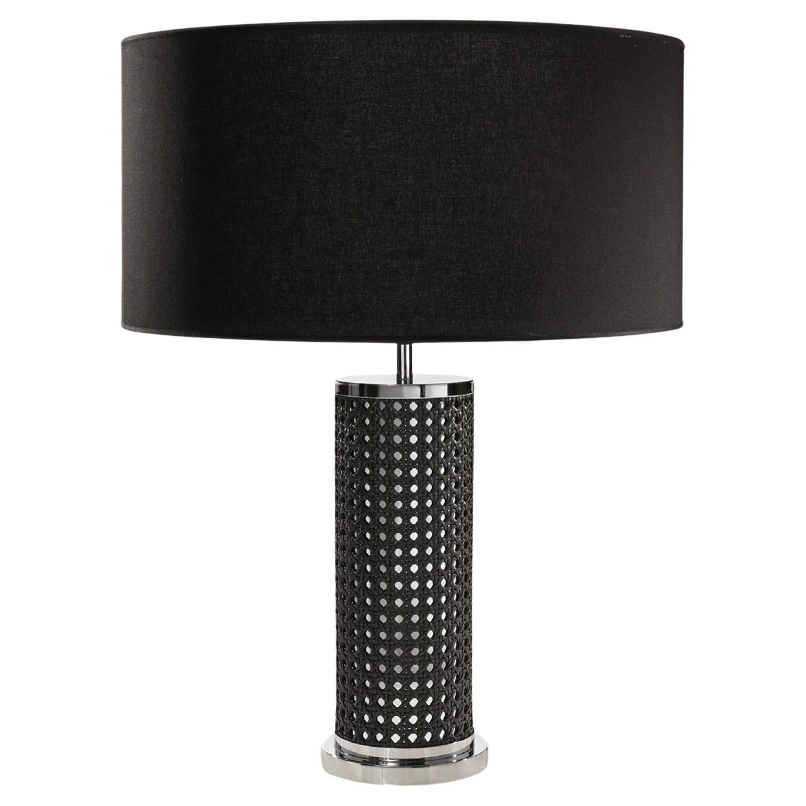 Flavia No 2 Hand-Braided Table Lamp by Riviere x Giobagnara