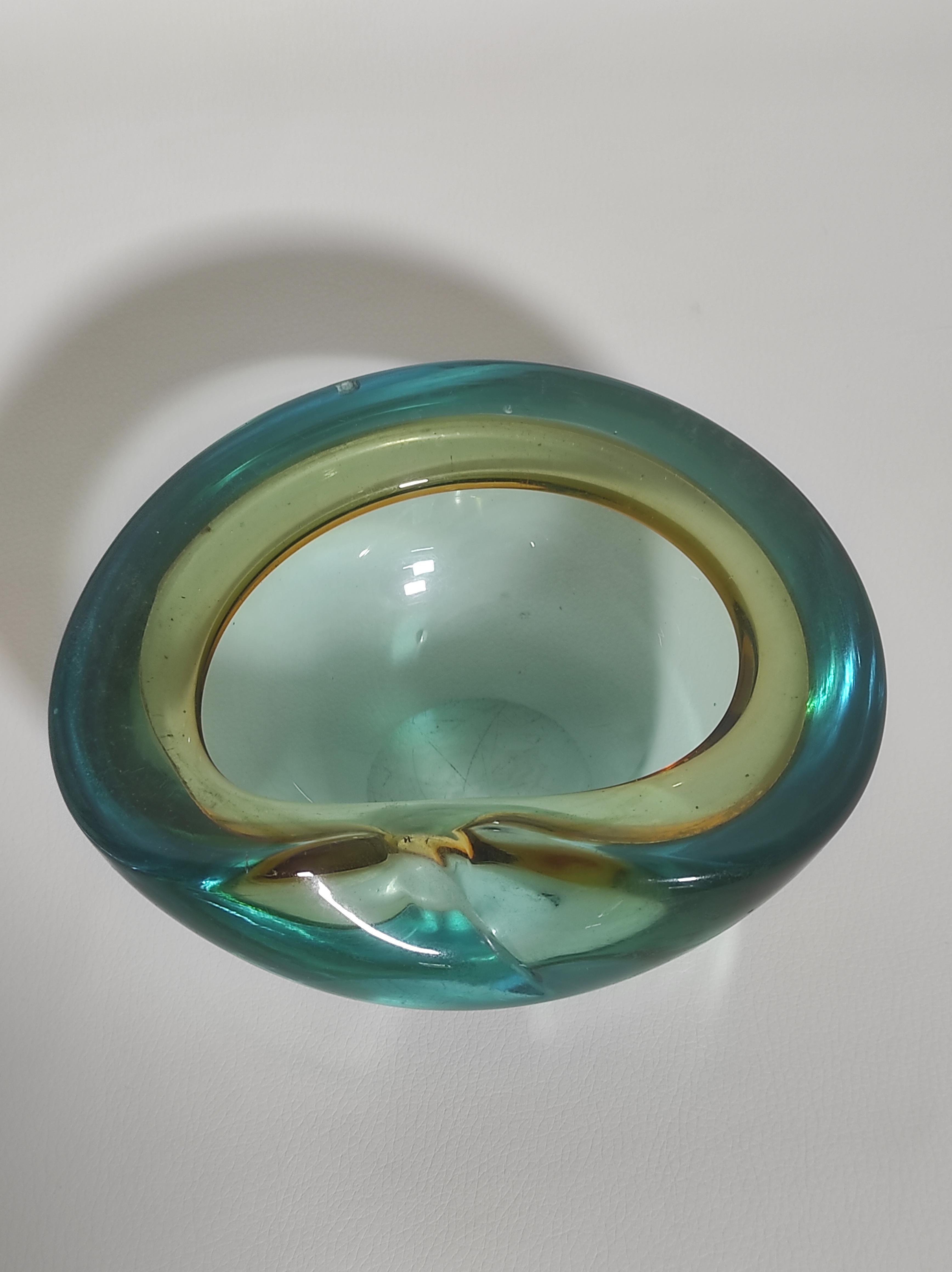 FlavioPoli Murano Glass Ashtray 1970s