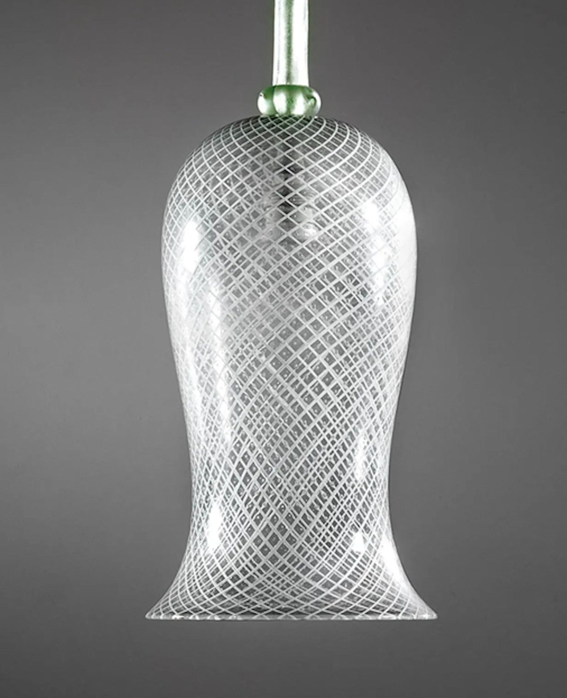 Mid-Century Modern Flavio Poli (Attr.), Seguso Chandelier in Murano Glass, Italy 1940s For Sale