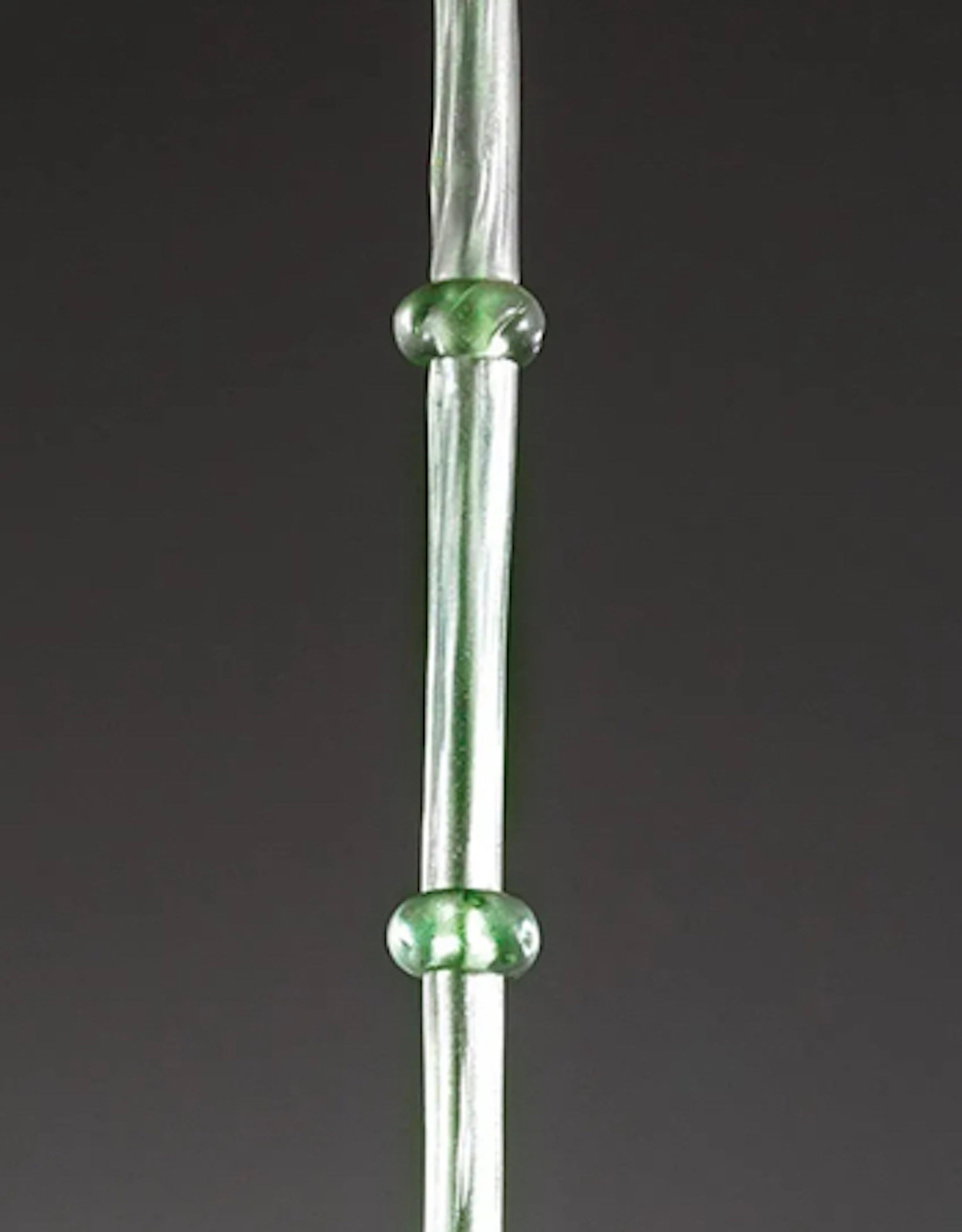Italian Flavio Poli (Attr.), Seguso Chandelier in Murano Glass, Italy 1940s For Sale