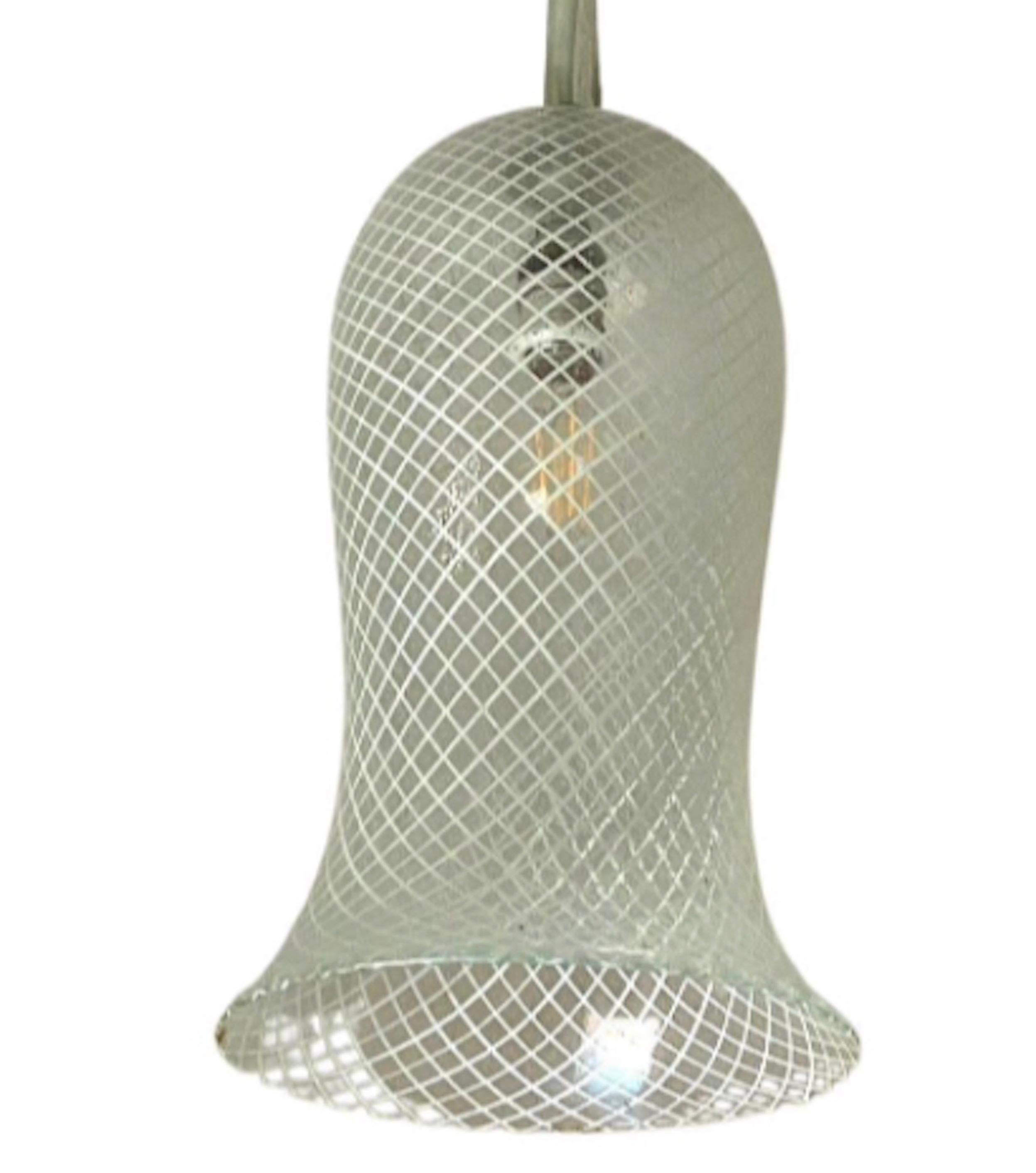 Flavio Poli (Attr.), Seguso Chandelier in Murano Glass, Italy 1940s In Good Condition For Sale In Argelato, BO