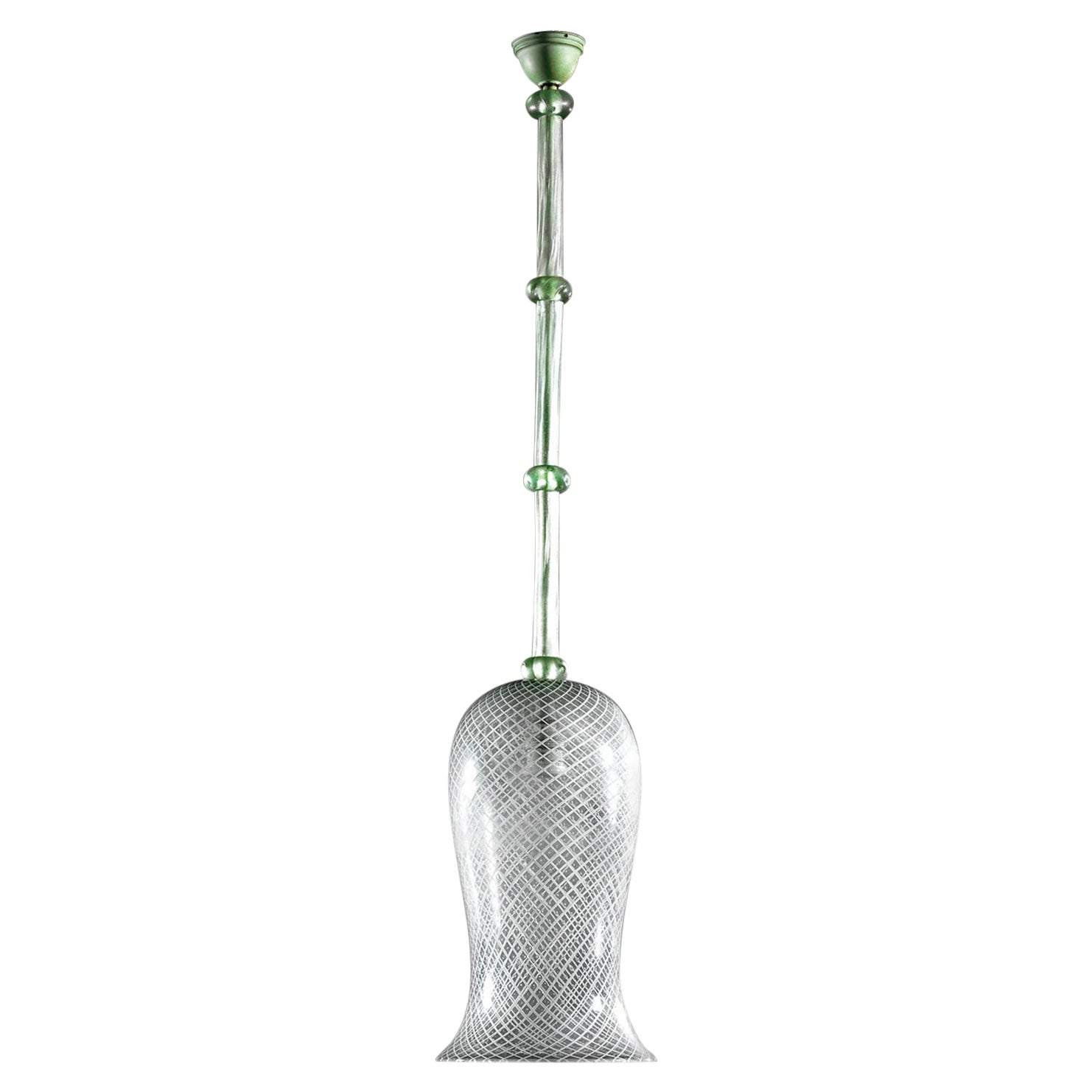 Flavio Poli (Attr.), Seguso Chandelier in Murano Glass, Italy 1940s