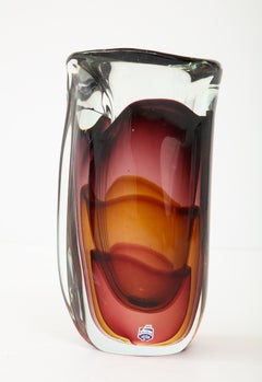 Flavio Poli, Cenedese Murano Glass Vase