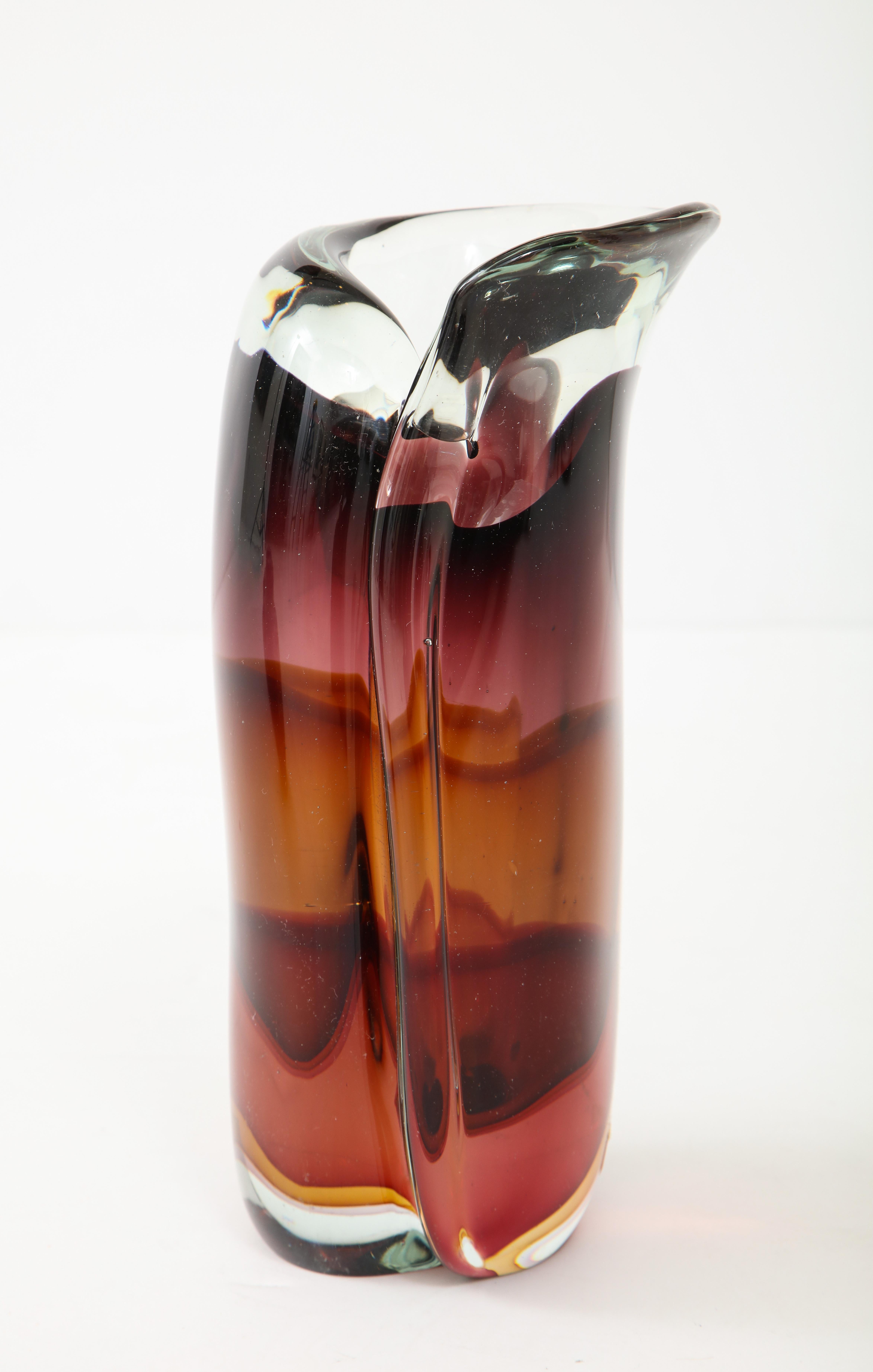 XX secolo Flavio Poli, Vaso in vetro di Murano di Cenedese in vendita