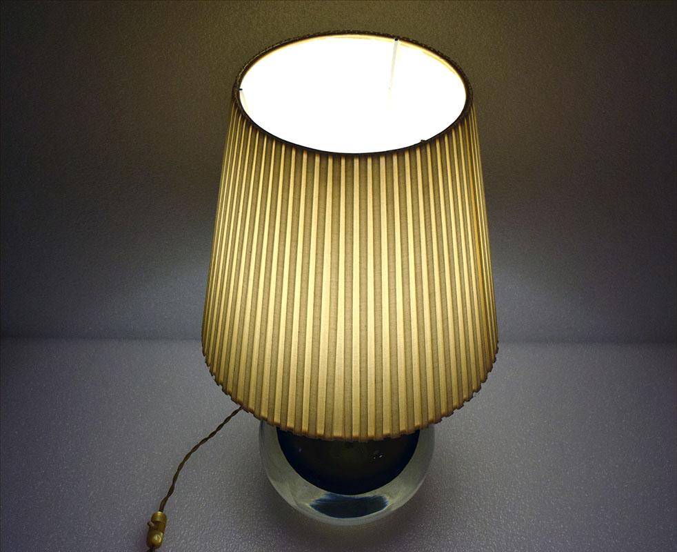Italian Flavio Poli for Seguso Murano Midcentury Table Lamp, 1950s For Sale