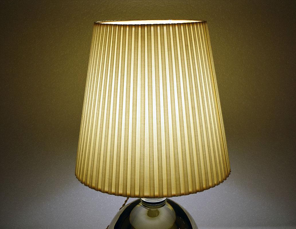 Mid-20th Century Flavio Poli for Seguso Murano Midcentury Table Lamp, 1950s For Sale