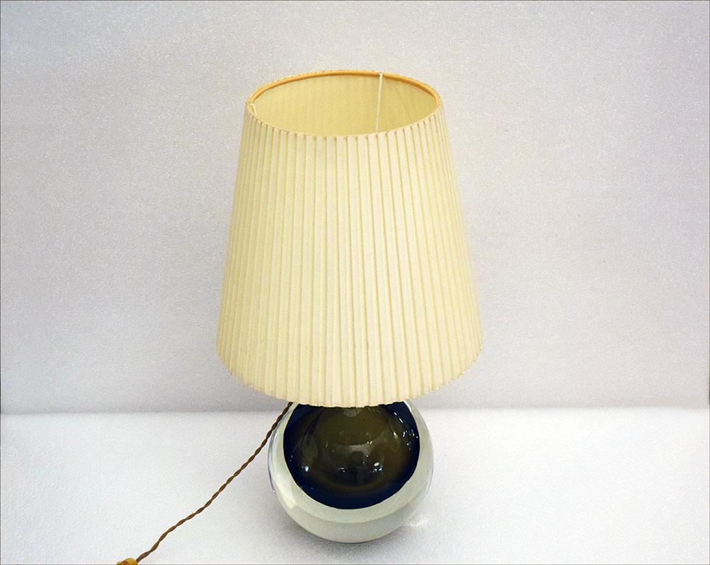Flavio Poli pour Seguso Lampe de table Murano du milieu du siècle, années 1950 en vente 1