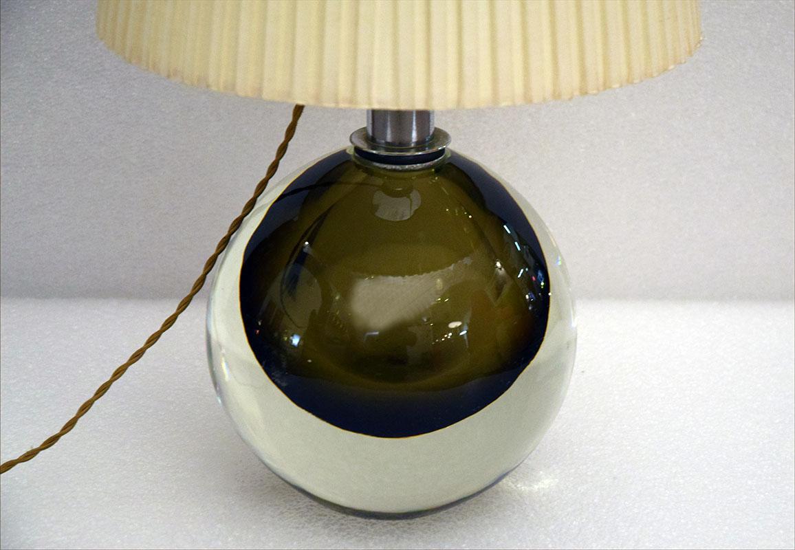 Flavio Poli pour Seguso Lampe de table Murano du milieu du siècle, années 1950 en vente 2