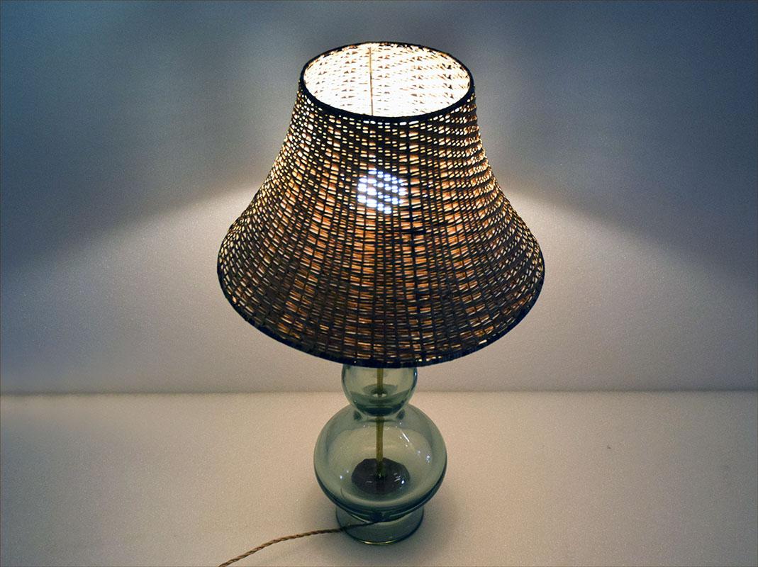 Italian Flavio Poli for Seguso Murano Table Lamp, 1950s For Sale