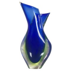 Vintage Flavio Poli for Seguso Sommerso Murano Glass Vase, Italy, 1950s