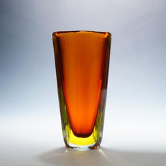 Flavio Poli für Seguso Sommerso Vase Murano ca. 1953