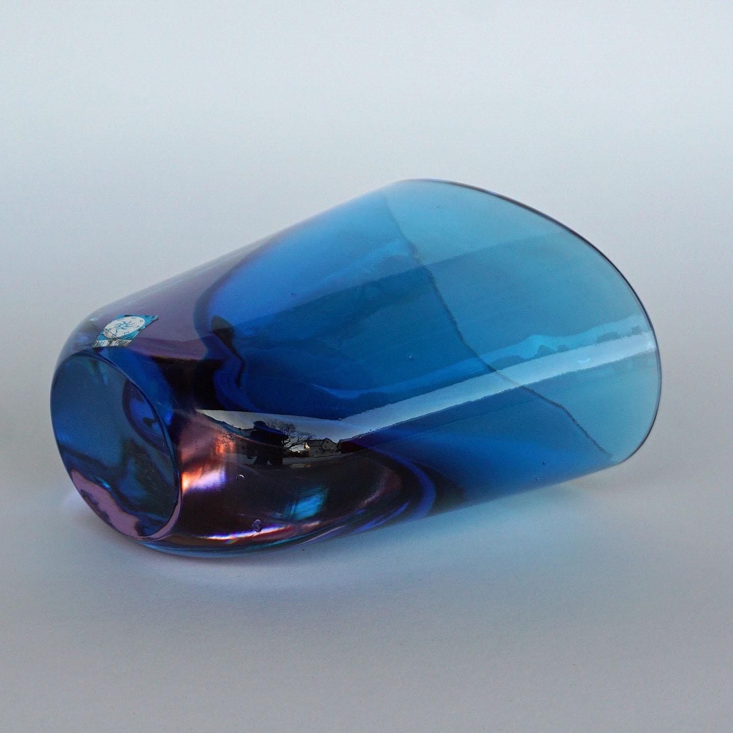 Italian Flavio Poli for Seguso Sommerso Vase Murano, circa 1960