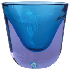 Flavio Poli for Seguso Sommerso Vase Murano, circa 1960