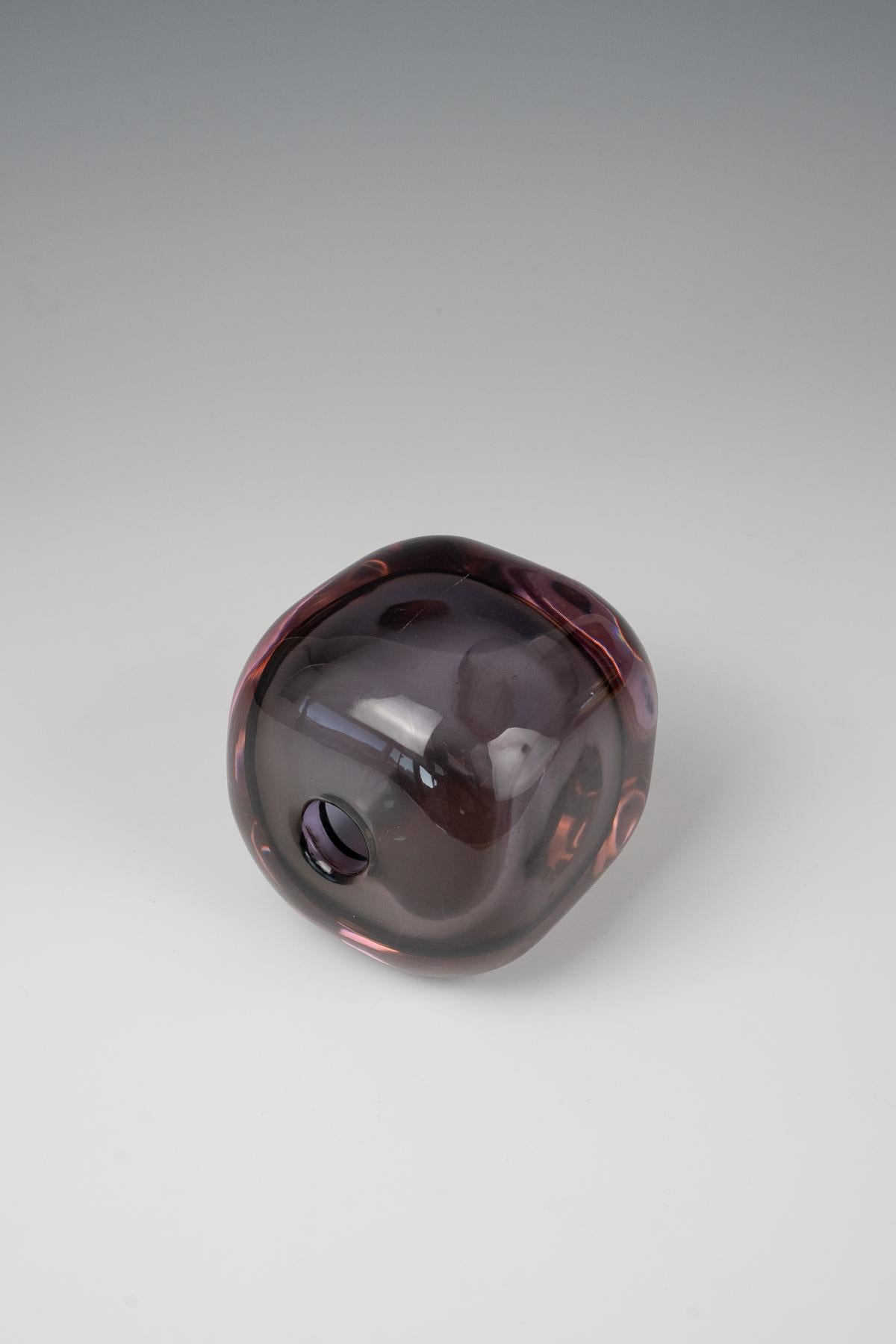 Mid-20th Century Flavio Poli for Seguso - Squared Sommerso Vase For Sale