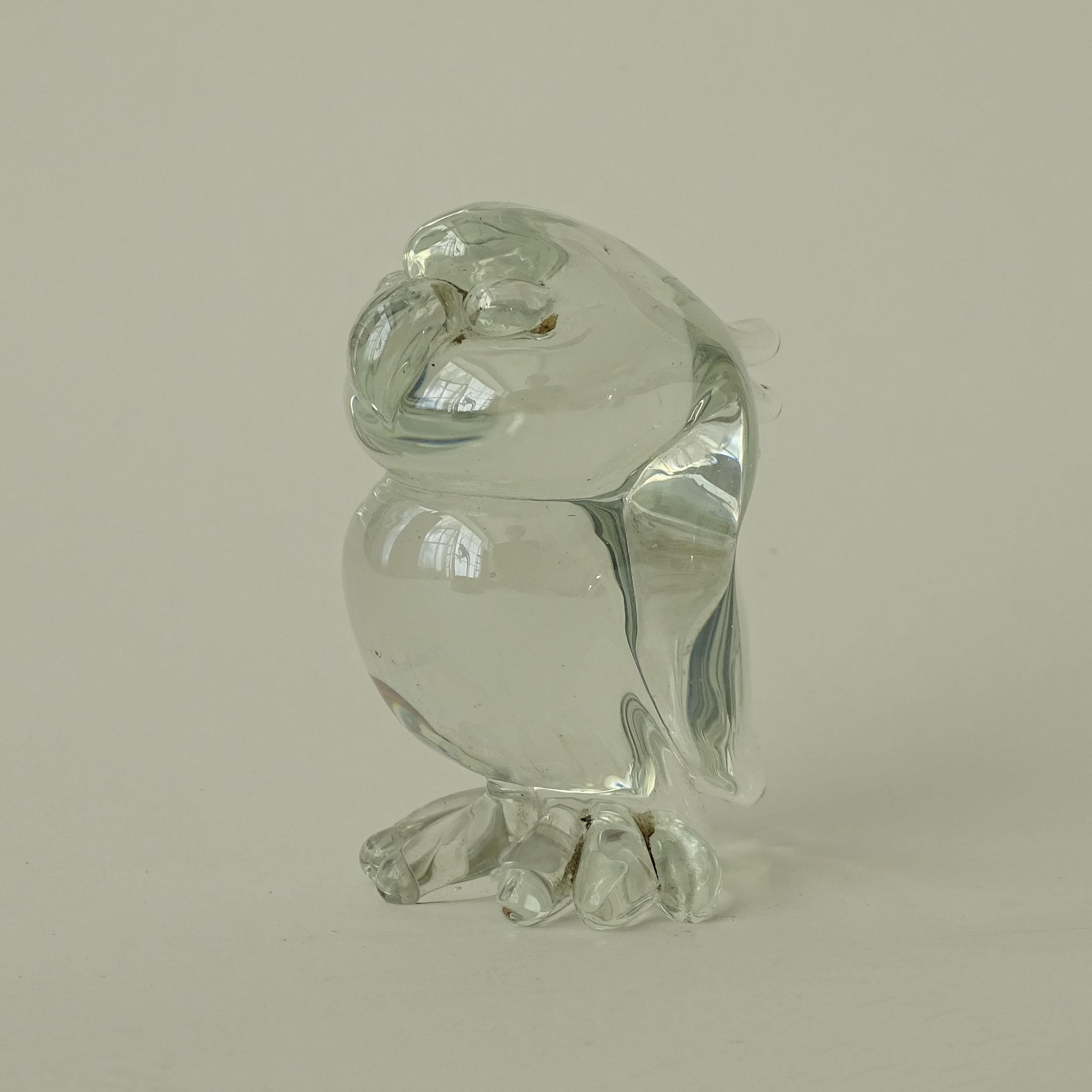 Splendid Flavio Poli for Seguso Vetri d'Arte Parrot in Clear Murano Glass, 1940s
Reference: The Glass Ark Animals in the Rosenberg Collection. Skira p.159