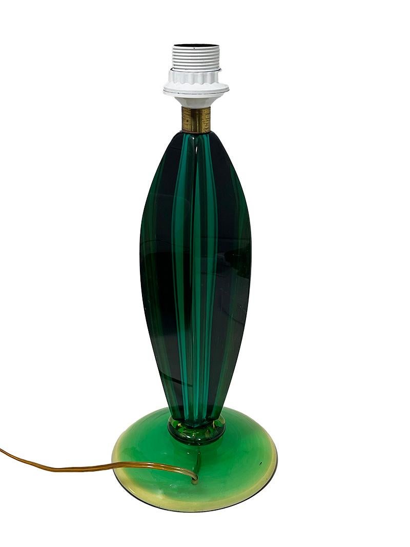 Lampada da tavolo in vetro italiano Flavio Poli, anni '60 in vendita 5