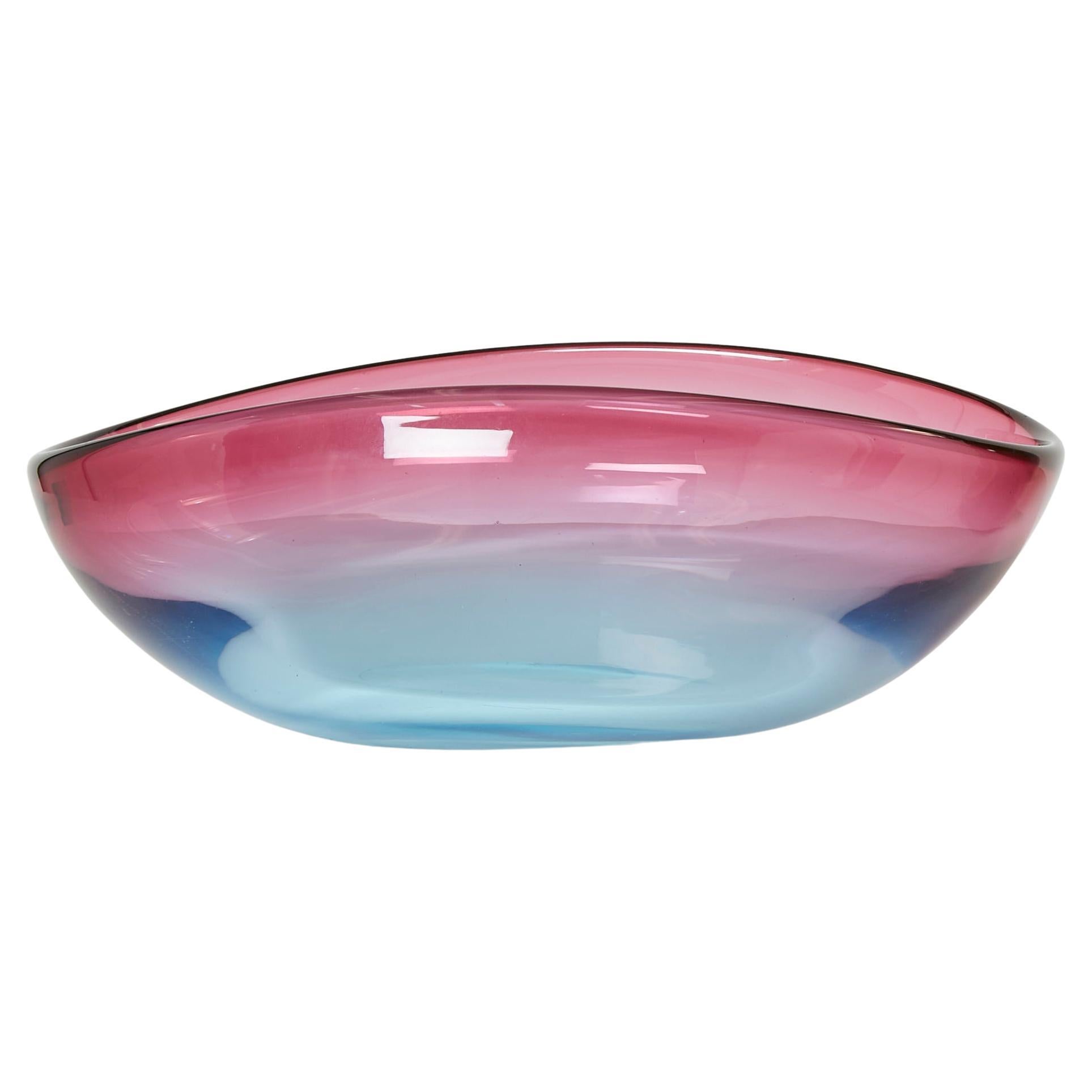 Flavio Poli Large Bowl Centerpiece Murano Glass for Seguso, 1960 