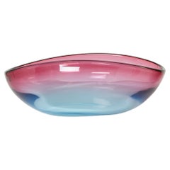 Flavio Poli Large Bowl Centerpiece Murano Glass for Seguso, 1960 