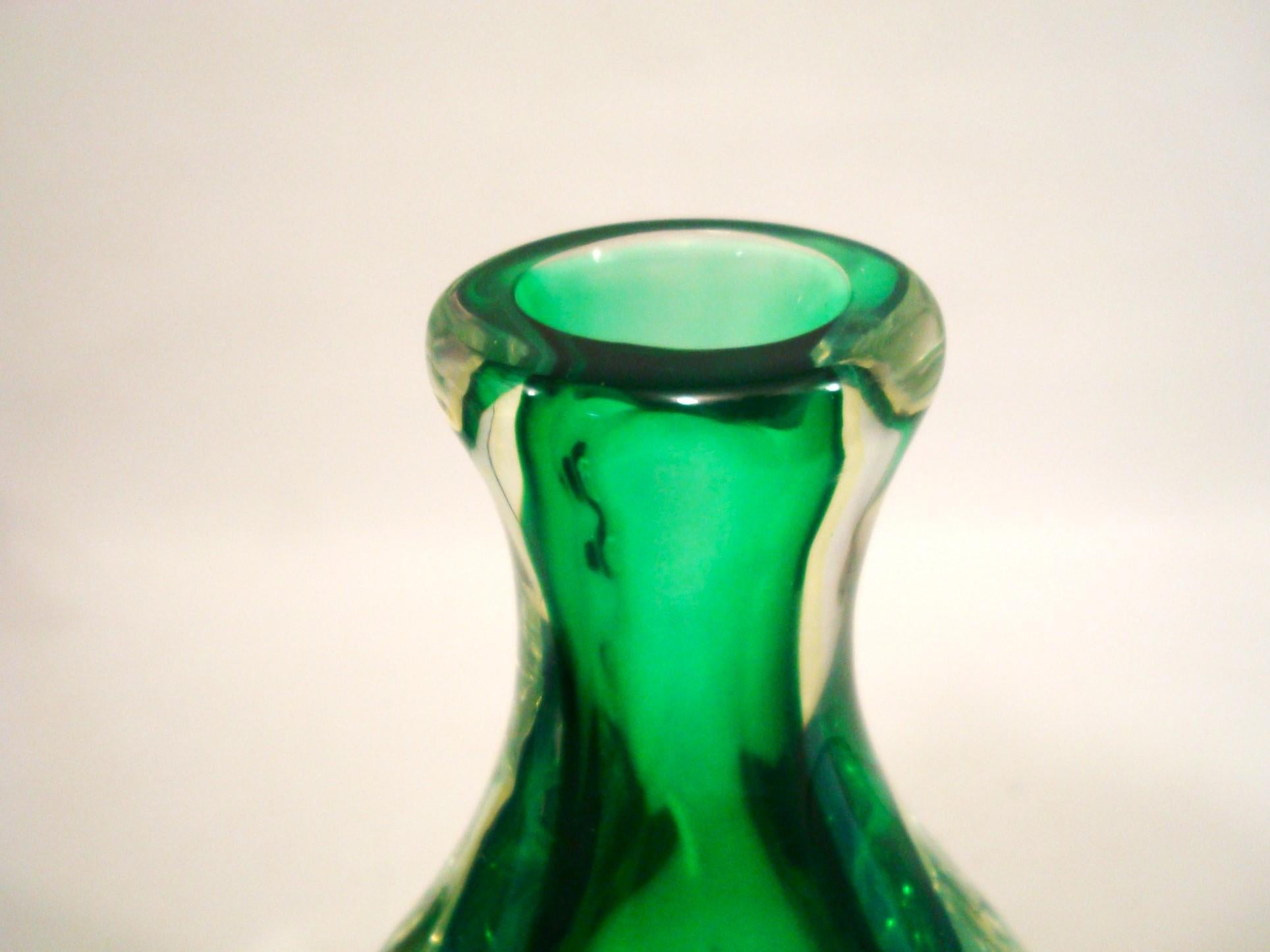 Vetro di Murano Flavio Poli Vaso grande in vetro di Murano Sommerso di Seguso, 1960 in vendita