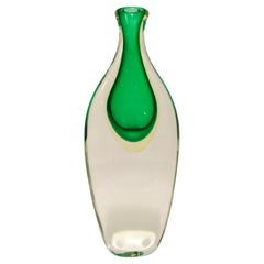 Flavio Poli Große Vase aus Murano Glass Sommerso von Seguso, 1960