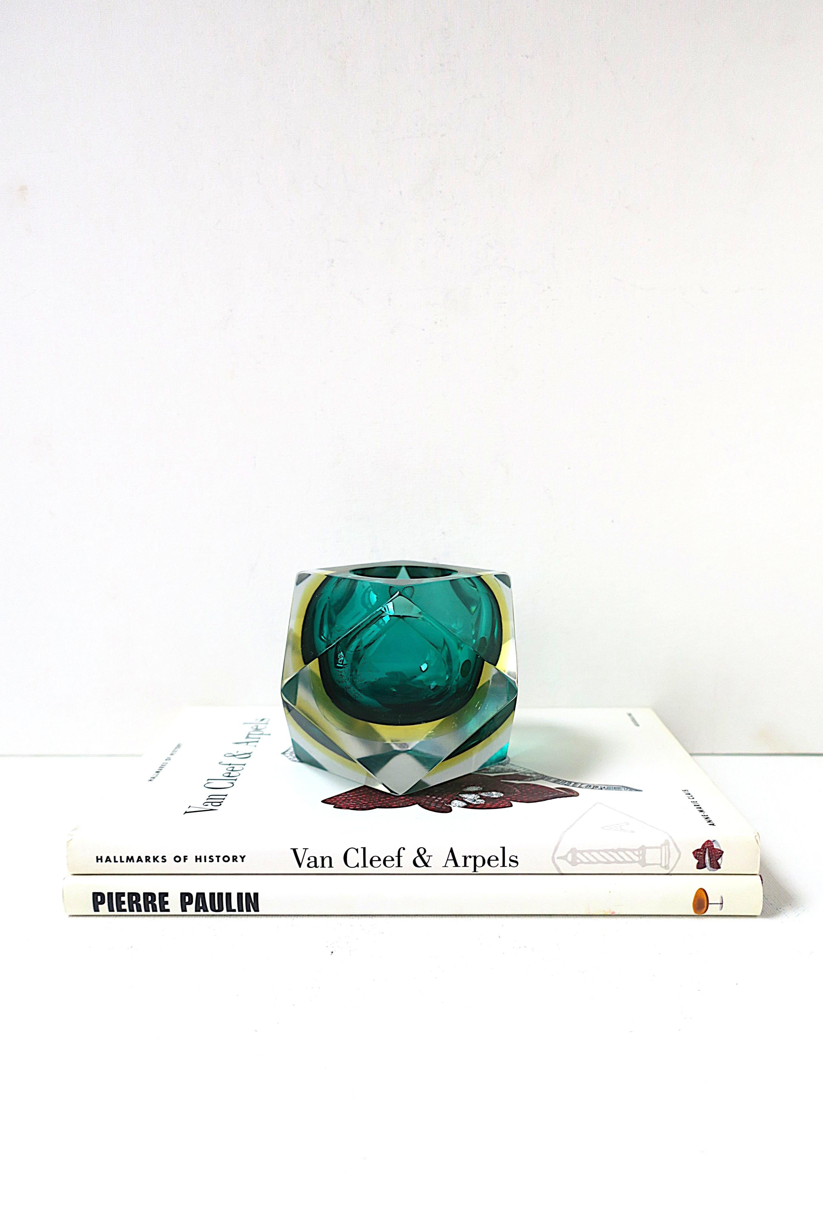 Italiano Vaso in vetro artistico di Murano Flavio Poli in vendita