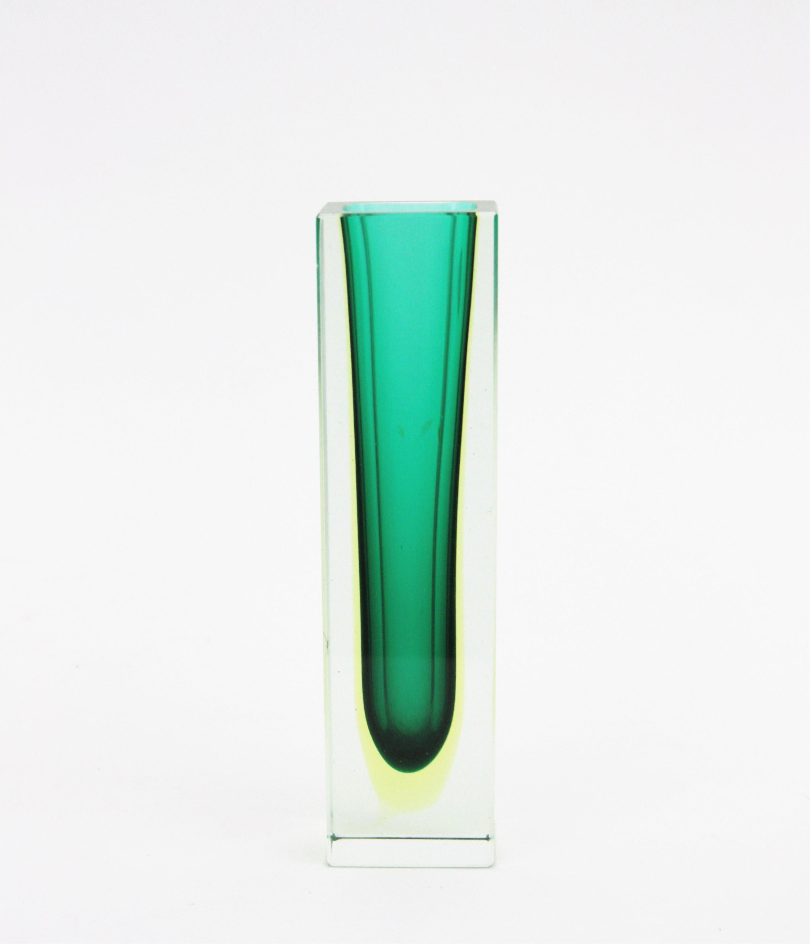sommerso glass vase