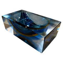 Flavio Poli Murano Glass Ashtray, Italy, 1960s