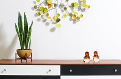 Flavio Poli Murano Glass Bird Sculptures Bookends for Segugo