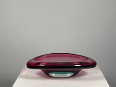 Flavio Poli Murano Glass Centerpiece for Seguso, 1950, 2-Color Design