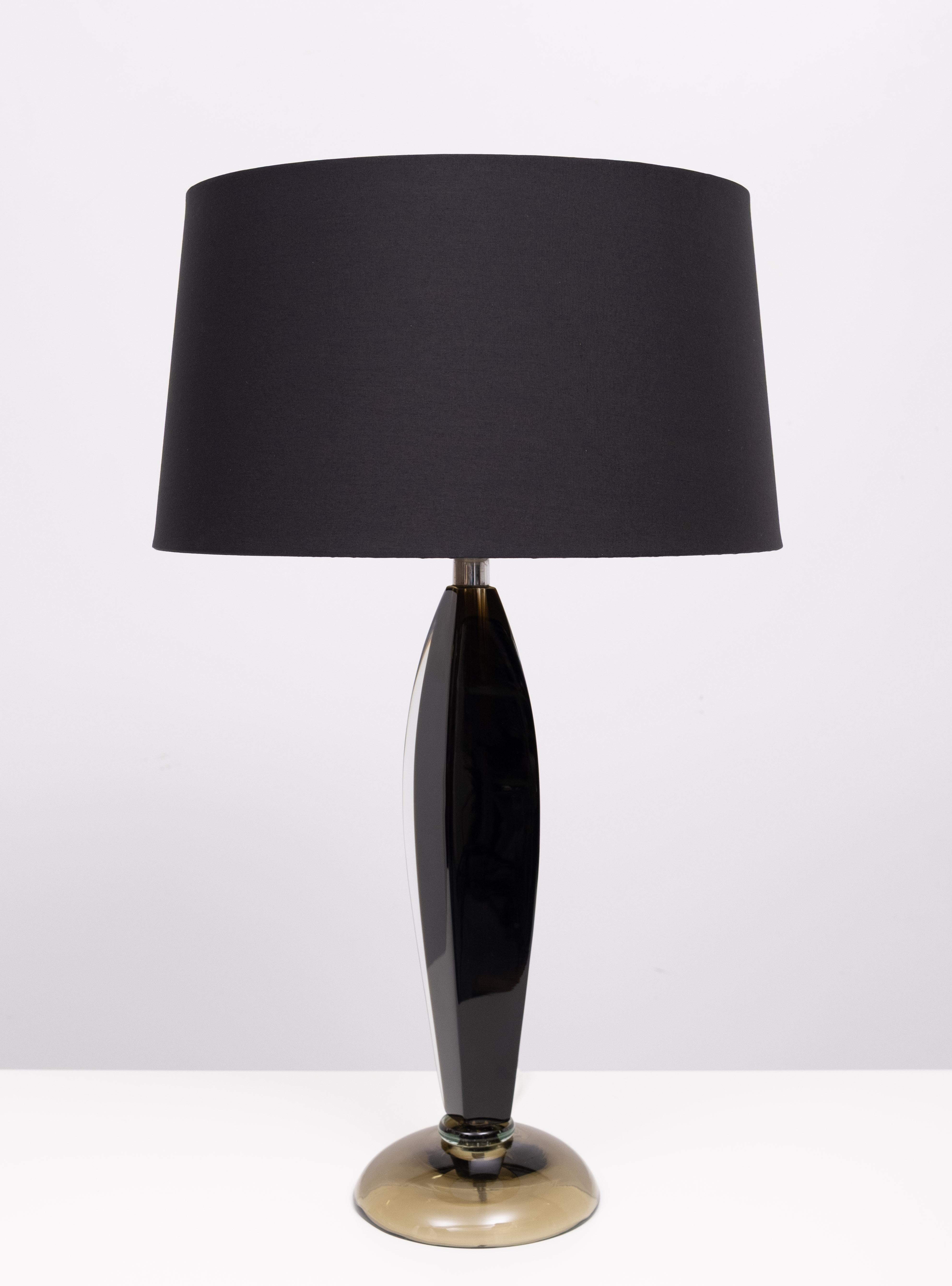 Flavio Poli Lámpara de sobremesa de cristal de Murano para Seguso, años 60 Italiano en venta