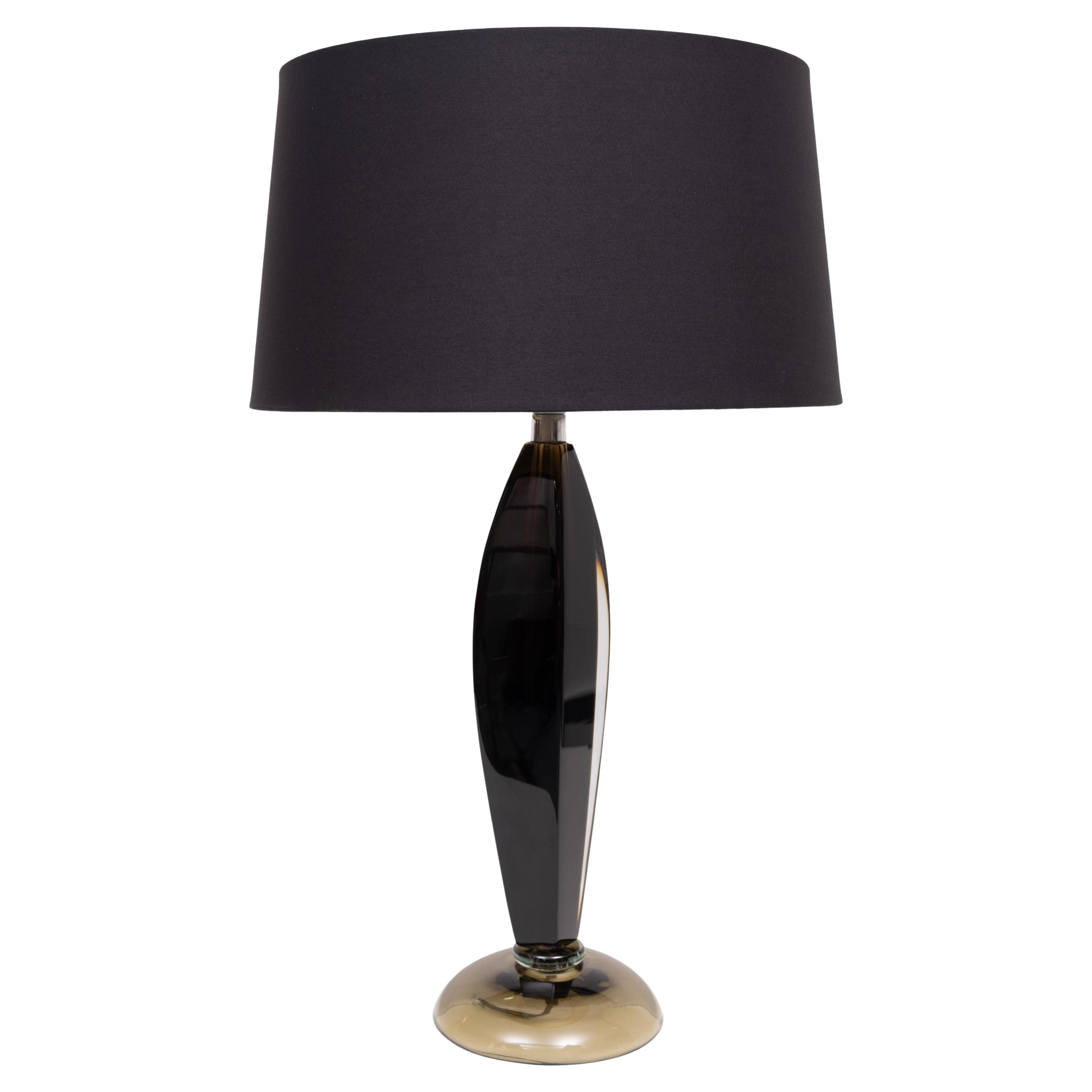 Lampe de table en verre Murano de Flavio Poli pour Seguso, années 1960