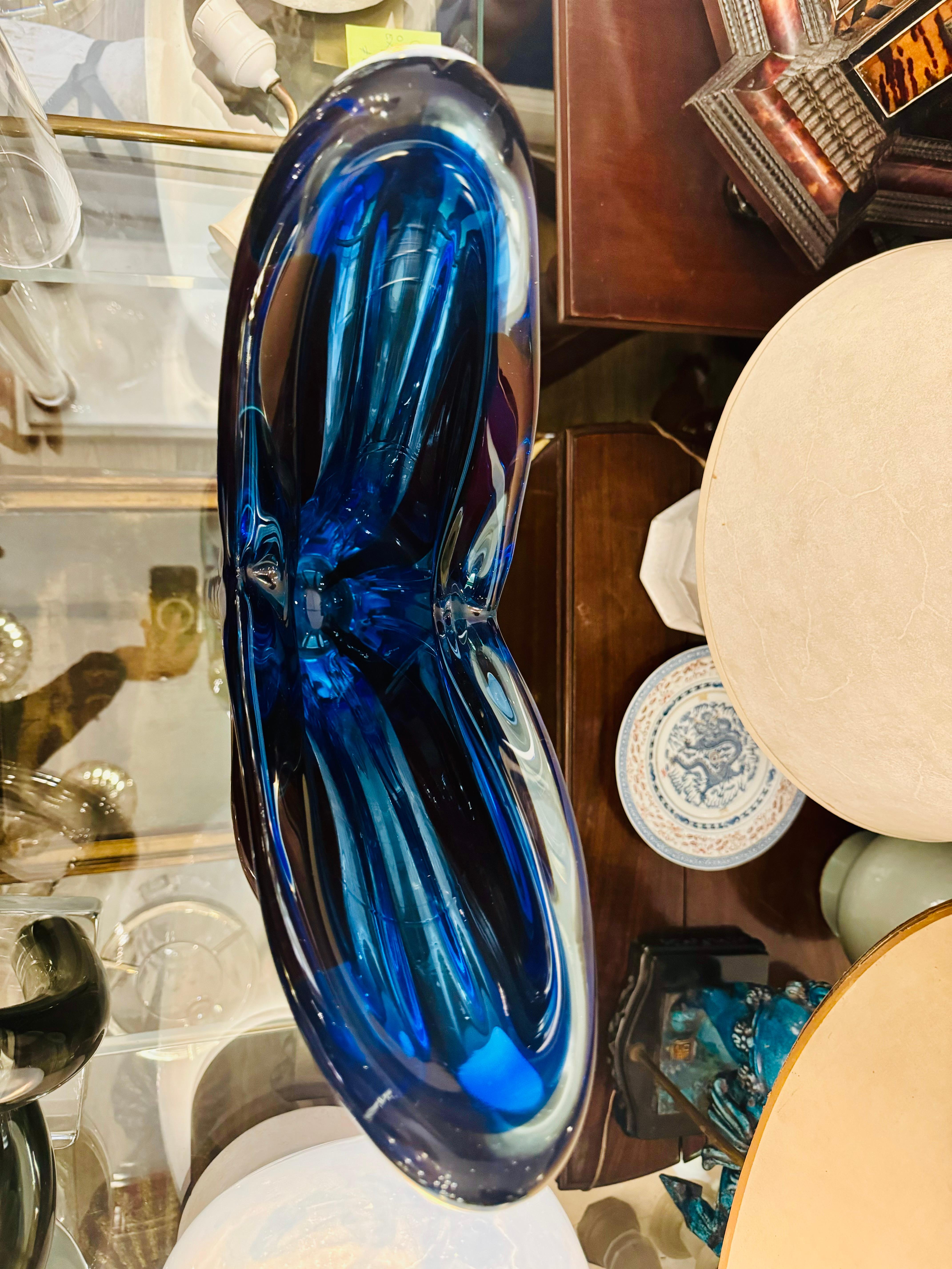 Flavio Poli Murano Glass Vase, 1970s In Good Condition For Sale In CABA, AR