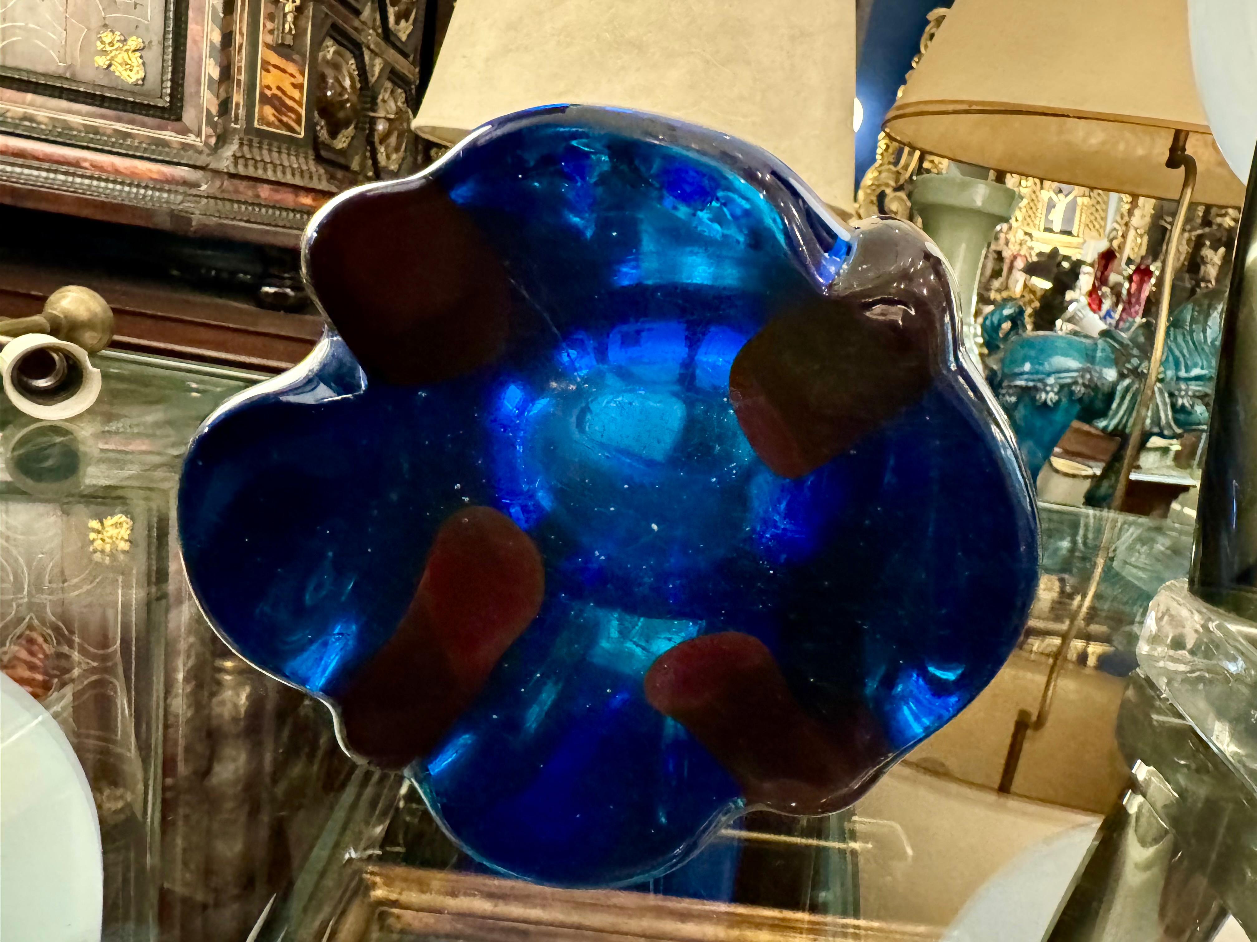 20th Century Flavio Poli Murano Glass Vase, 1970s For Sale