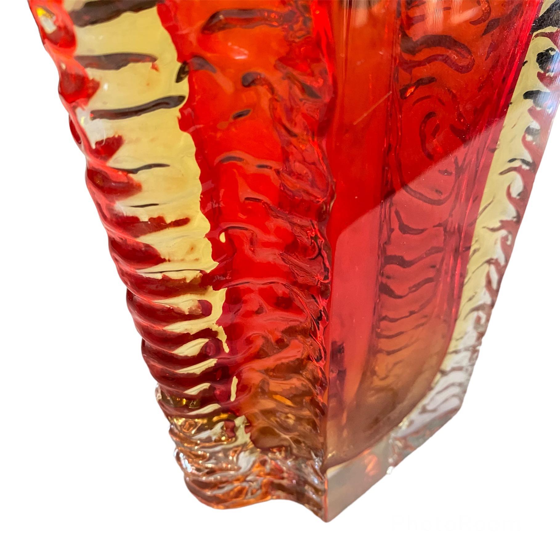 Vase aus Muranoglas von Flavio Poli für Poliarte im Angebot 2