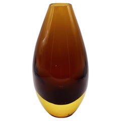 Vase en verre de Murano submergé Flavio Poli pour Seguso, Italie, années 1950