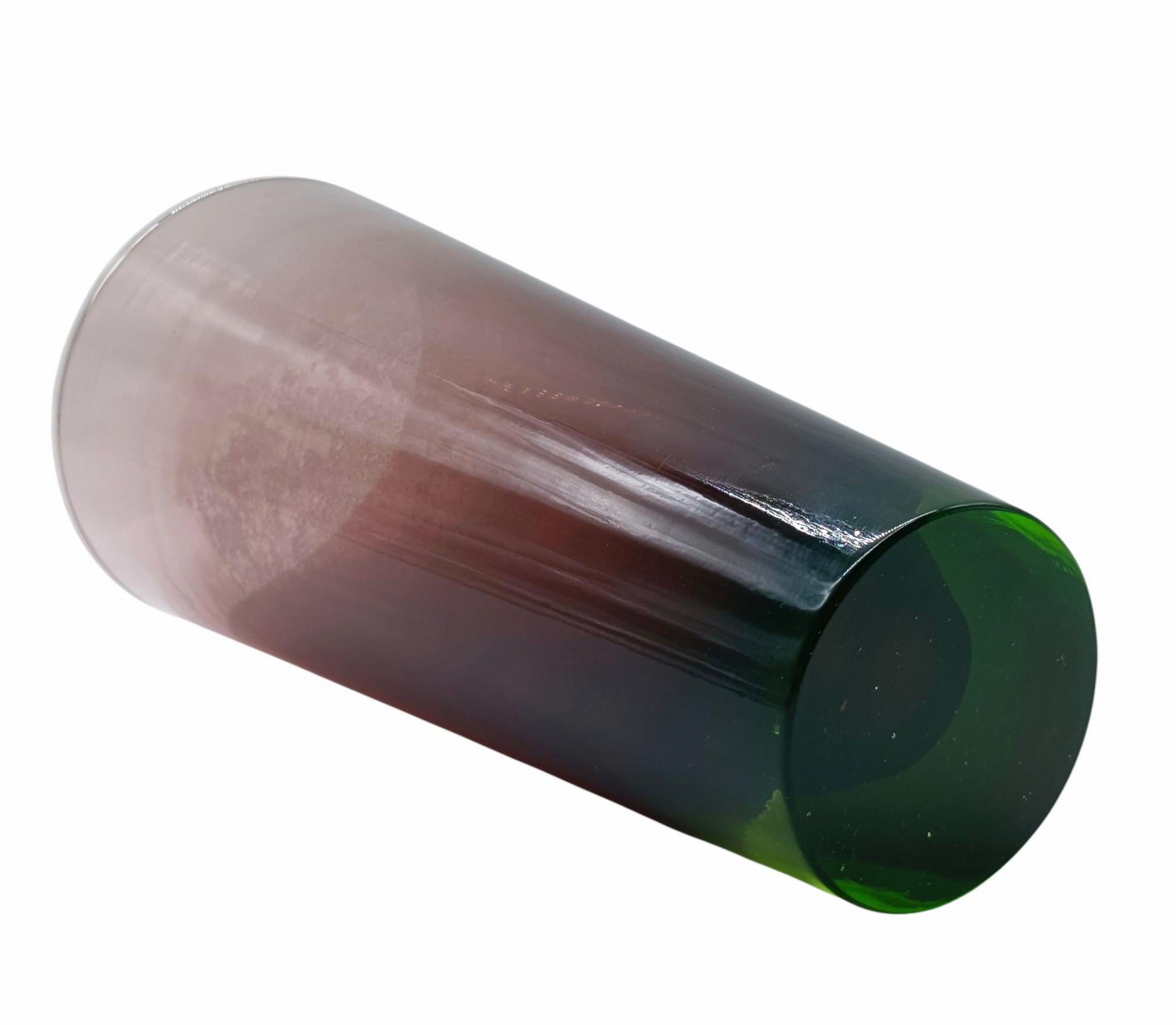 Flavio Poli per Seguso Vaso in Vetro di Murano Sommerso, Italia 1960s Bon état - En vente à Naples, IT