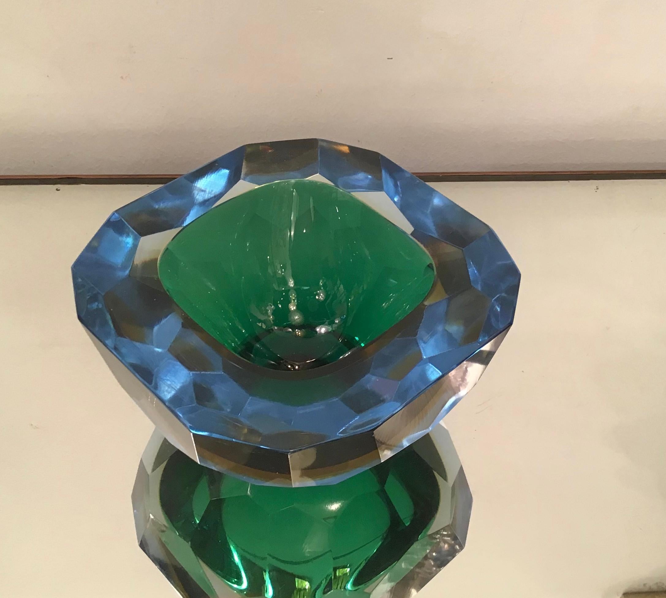 Flavio Poli Pocket Emptier Murano Glass, 1950, Italy In Excellent Condition For Sale In Milano, IT