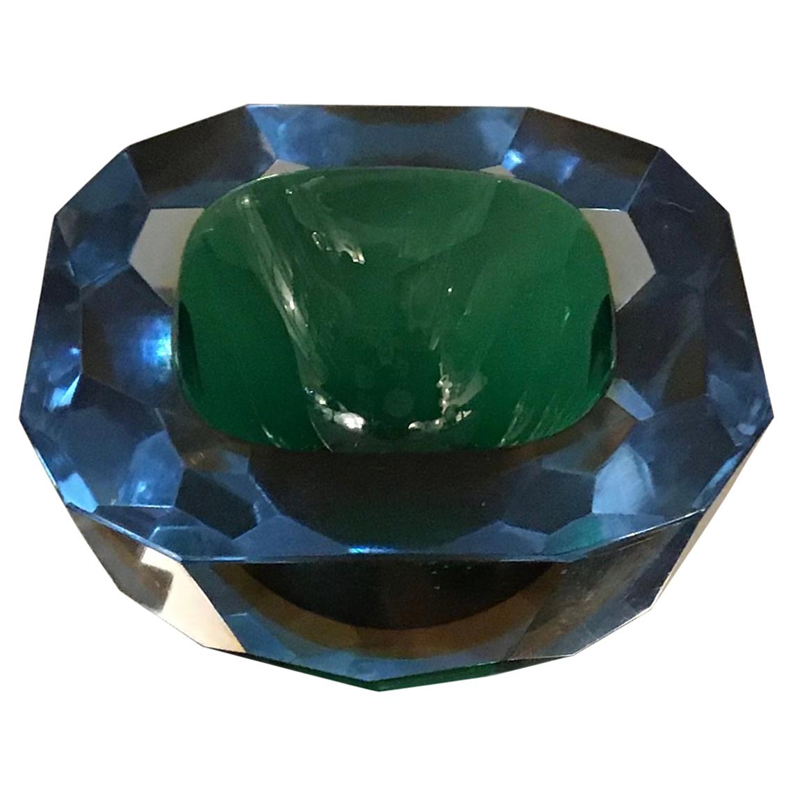 Flavio Poli Vaciador de bolsillo de cristal de Murano, 1950, Italia