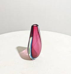 Flavio Poli Produktion Seguso Untergetauchte Glasvase Design Italien 1950 Mitte des Jahrhunderts