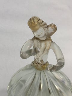 Flavio Poli, Seguso, Blown Glass Candleholder, circa 1930