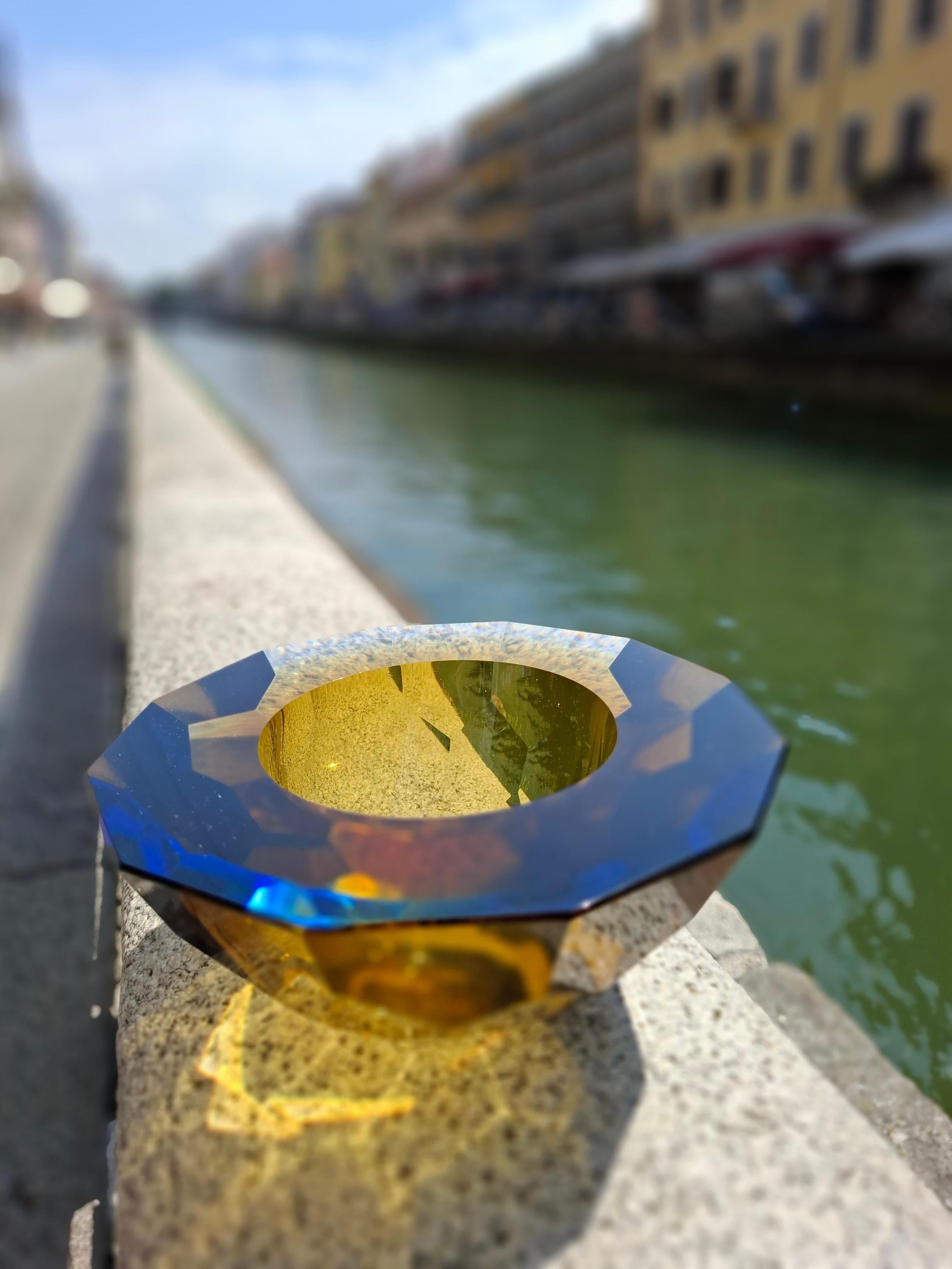 FLAVIO POLI SEGUSO CENTROTAVOLA  VETRO DI MURANO 1950 ITaLY in vendita 5