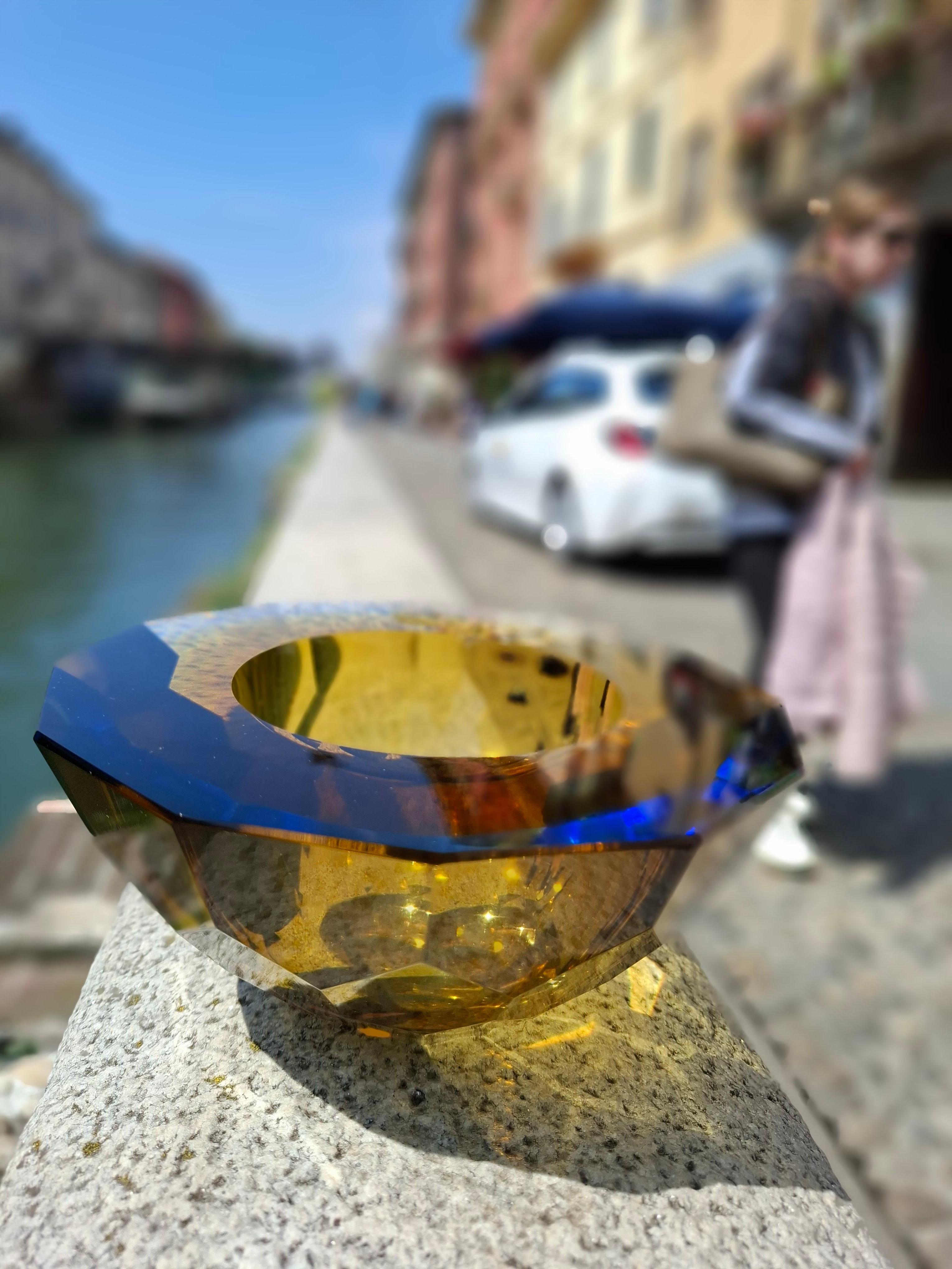 FLAVIO POLI SEGUSO CENTROTAVOLA  VETRO DI MURANO 1950 ITaLY in vendita 8