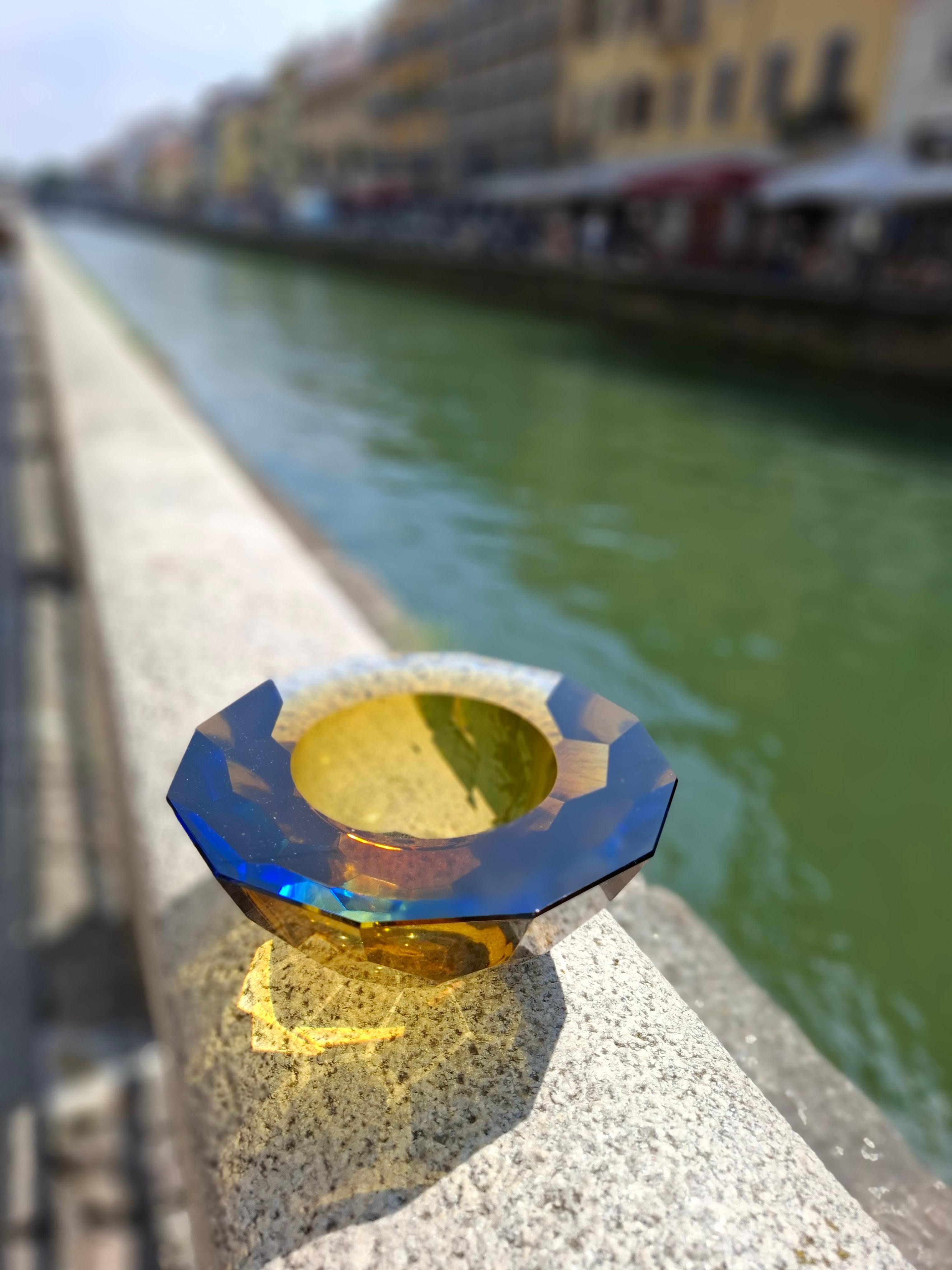 FLAVIO POLI SEGUSO CENTROTAVOLA  VETRO DI MURANO 1950 ITaLY in vendita 11