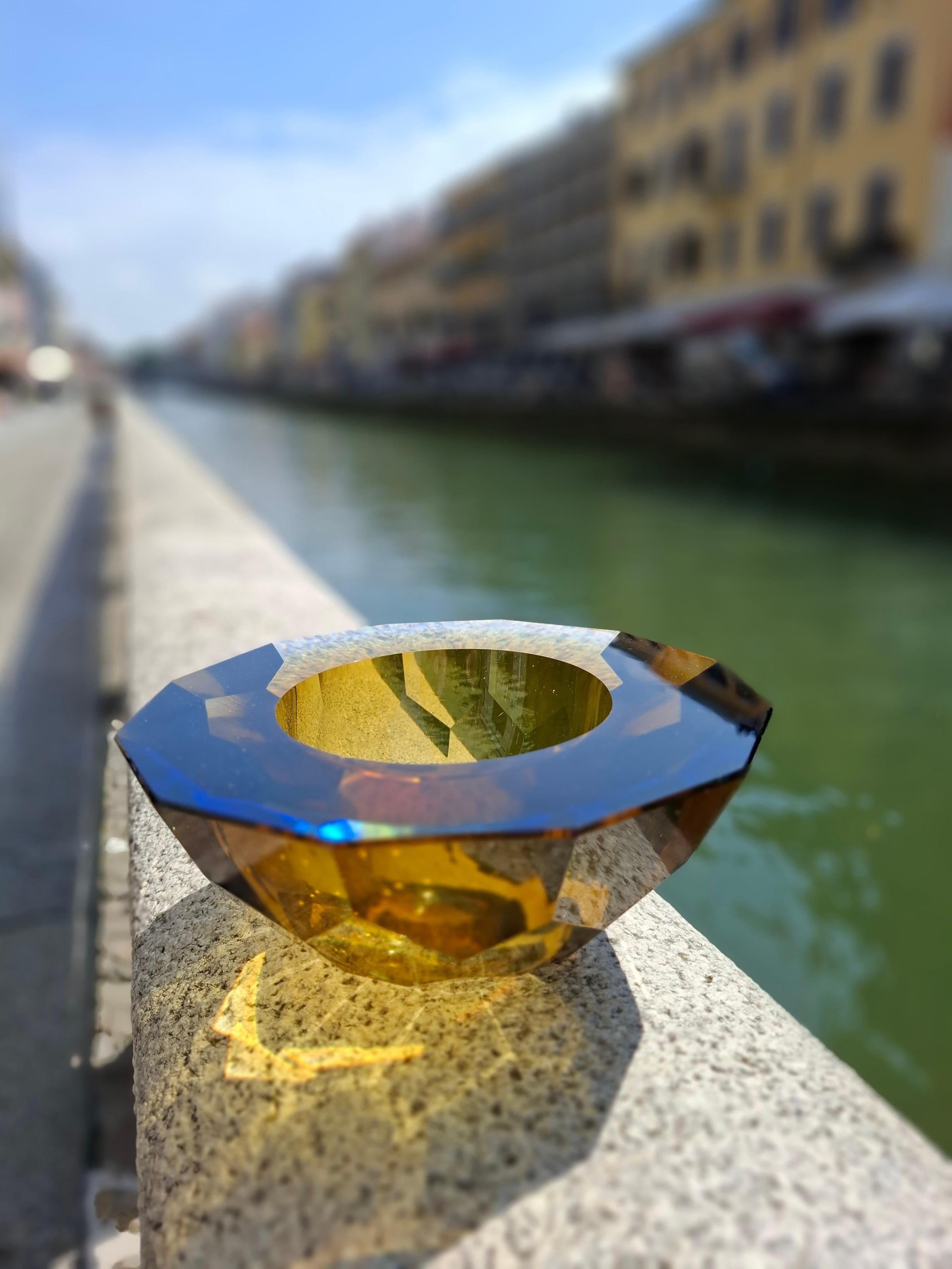 ECCEZIONALE CENTROTAVOLA VETRO DI MURANO Seguso 
