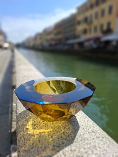 FLAVIO POLI SEGUSO CENTROTAVOLA  VETRO DI MURANO 1950 ITaLY