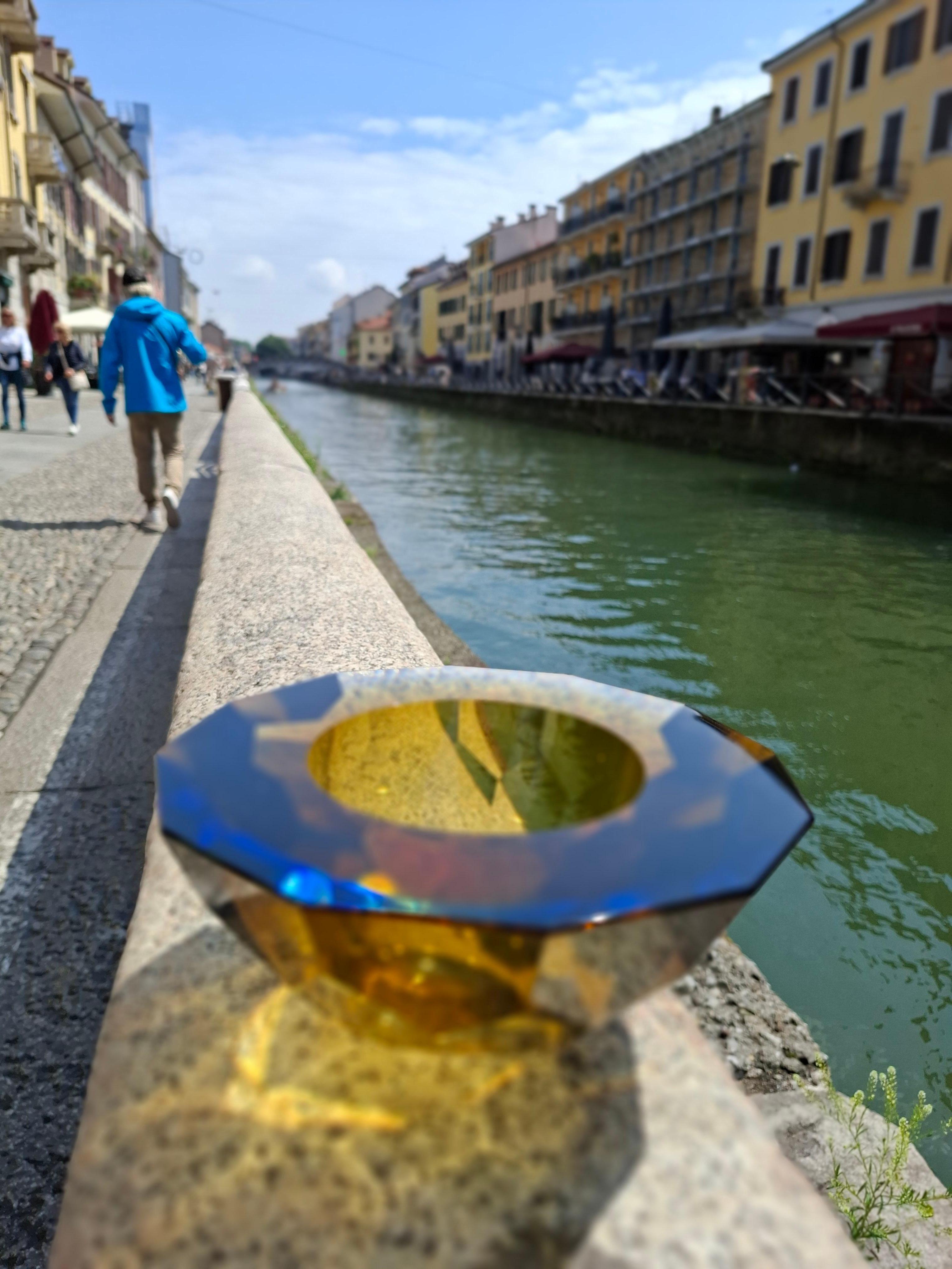 FLAVIO POLI SEGUSO CENTROTAVOLA  VETRO DI MURANO 1950 ITaLY in vendita 2