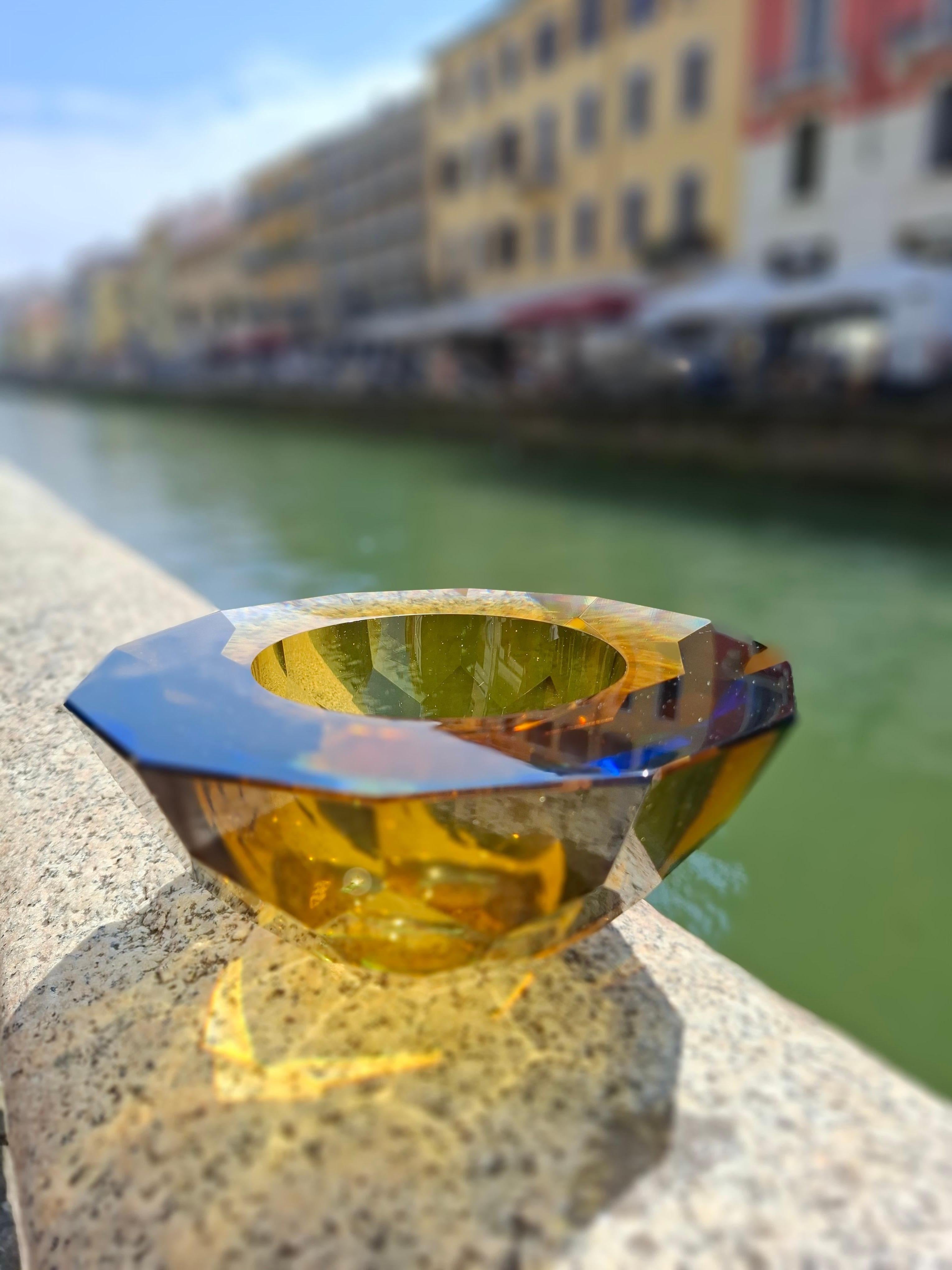 FLAVIO POLI SEGUSO CENTROTAVOLA  VETRO DI MURANO 1950 ITaLY in vendita 3